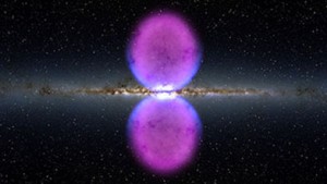 Photo: Courtesy of NASA Although it's been two and a half years since a group of Harvard astrophysicists discovered a pair of bright "bubbles" in data from the Fermi Gamma-Ray Space Telescope, the origin of these gamma-rays is still not well understood. Last summer, Harvard's Tracy Slater and I began to think about ways that we could test different scenarios for how the Fermi bubbles may have formed. We found a very different gamma-ray signal, with a possible connection to dark matter.