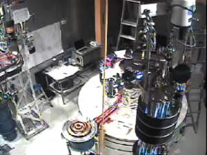 Time lapse movie showing the construction of the CDMS experiment at Soudan